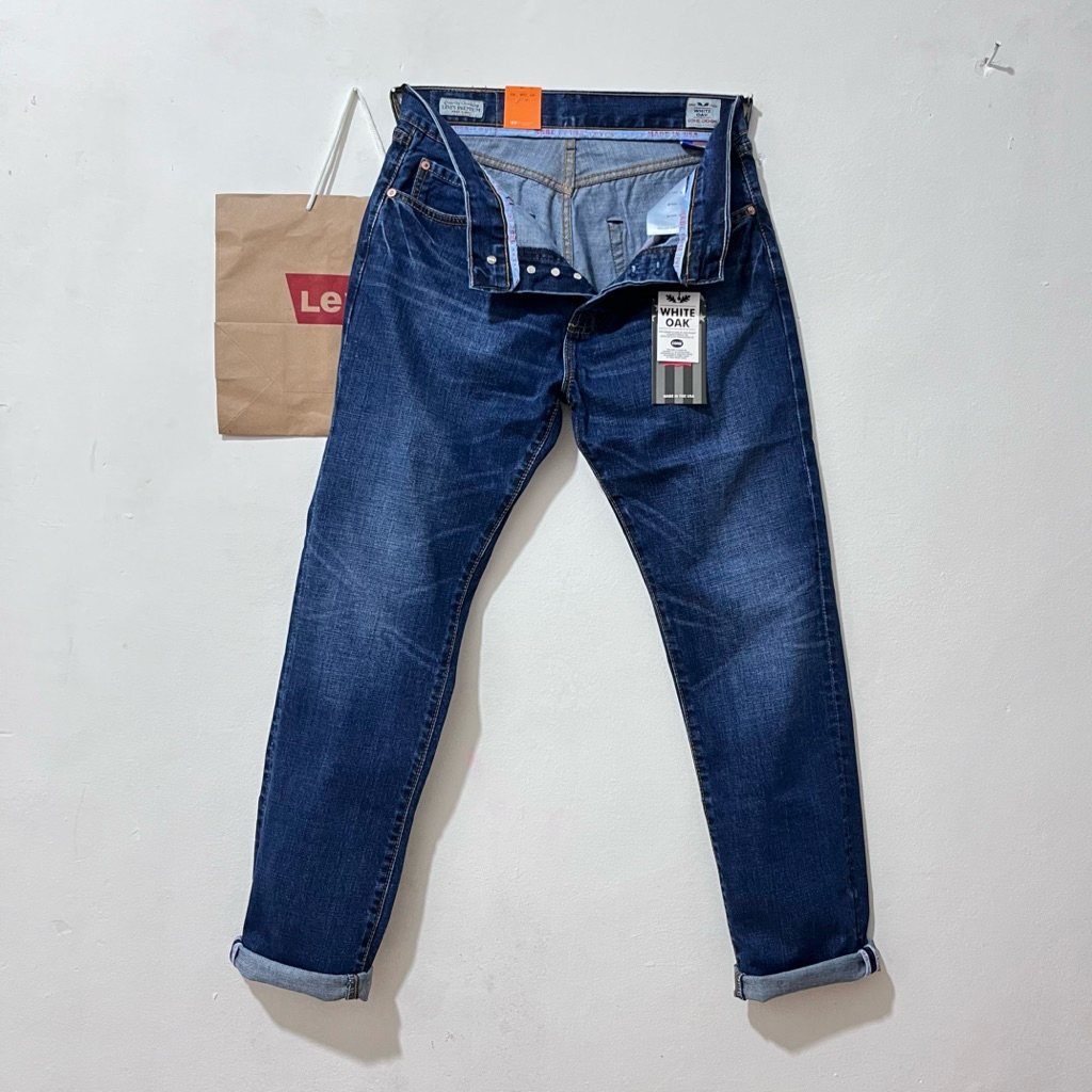 Celana Panjang Pria Jeans 00501 USA Full Tack - Denim Straight Denim Selvedge Design Terlaris