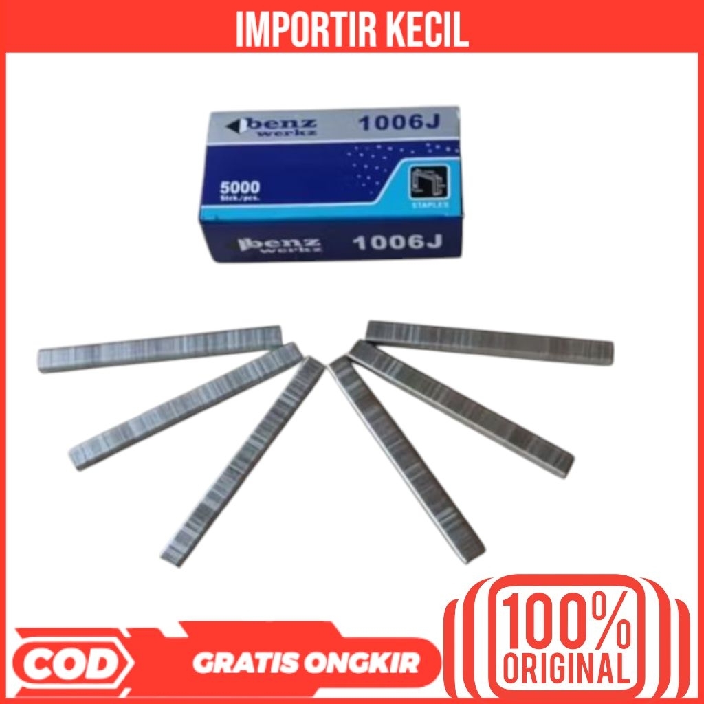 

BENZ ISI STAPLES TEMBAK 1006J 5000PCS STEPLES JOK MOTOR PAKU TEMBAK