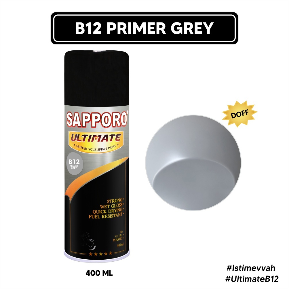 SAPPORO ULTIMATE EPOXY B12 PRIMER GREY/SAPPORO SPRAY