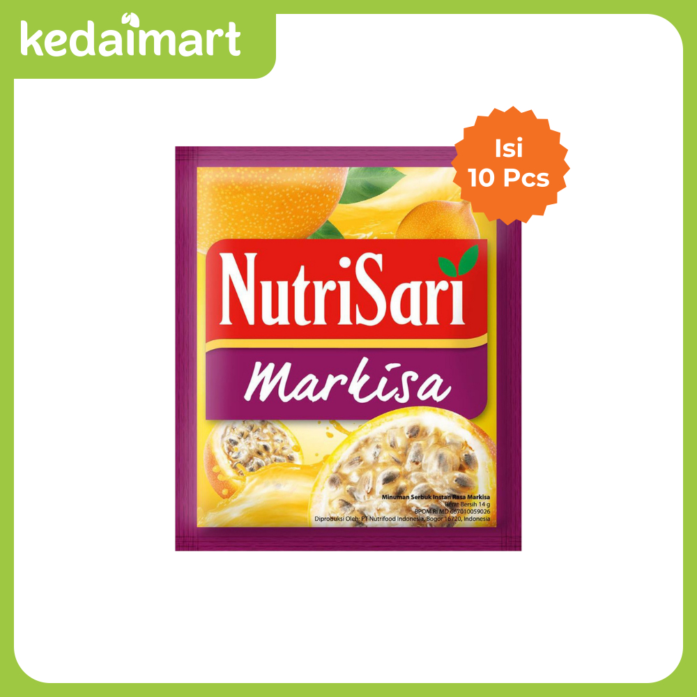 

Nutrisari Minuman Instant Bubuk Rasa Markisa Renceng Isi 10 X 14 Gram