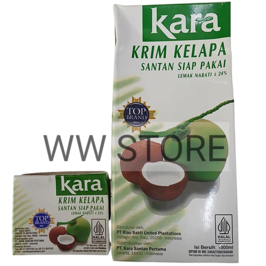 

SANTAN SIAP PAKAI halal MUI kara krim kelapa ( lemak nabati sekitar 24% ) kemasan 200ml 1L 1000ml