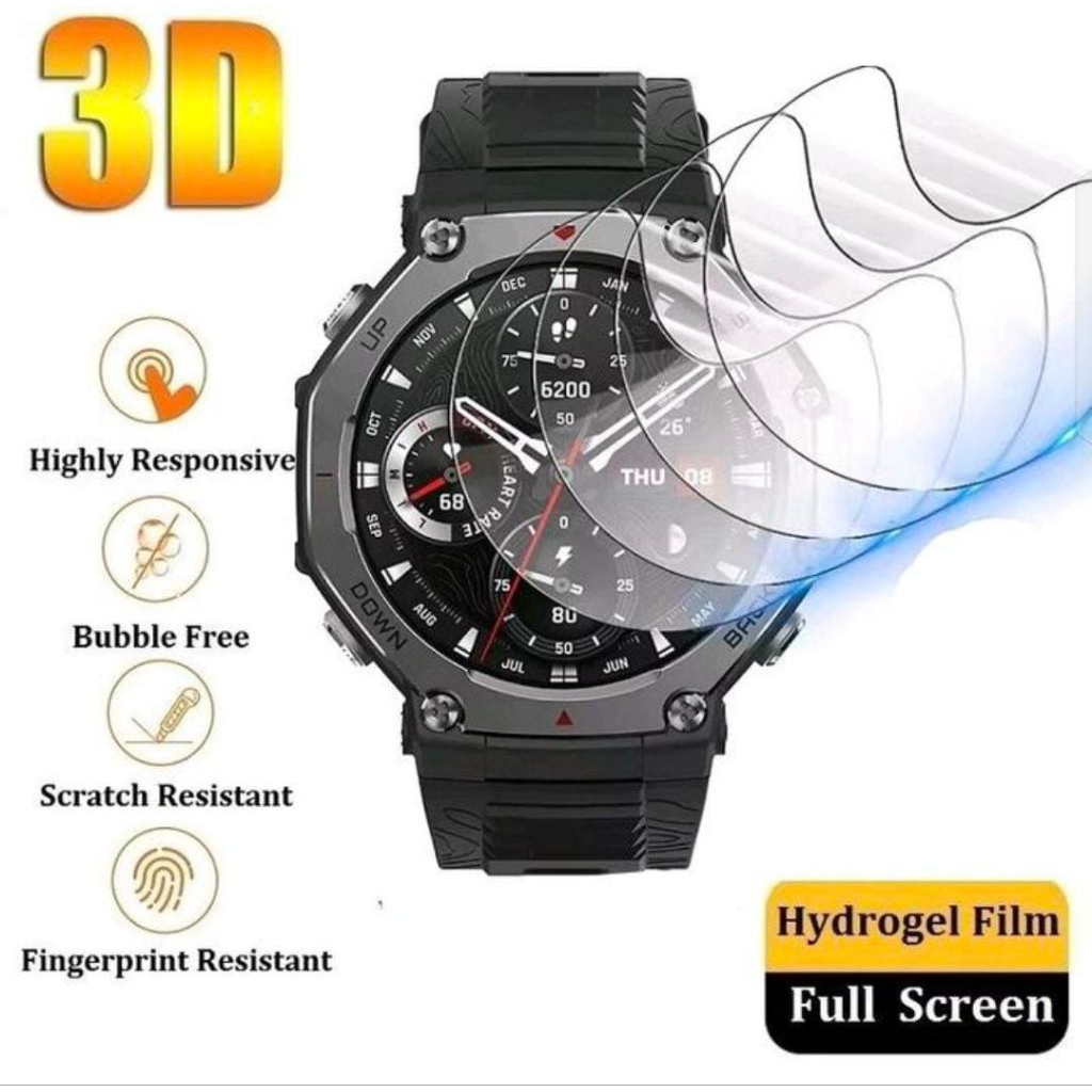 Amazfit T-Rex / T-Rex Pro / T-Rex 2/T-Rex 3 Hydrogel Screen Protector Film