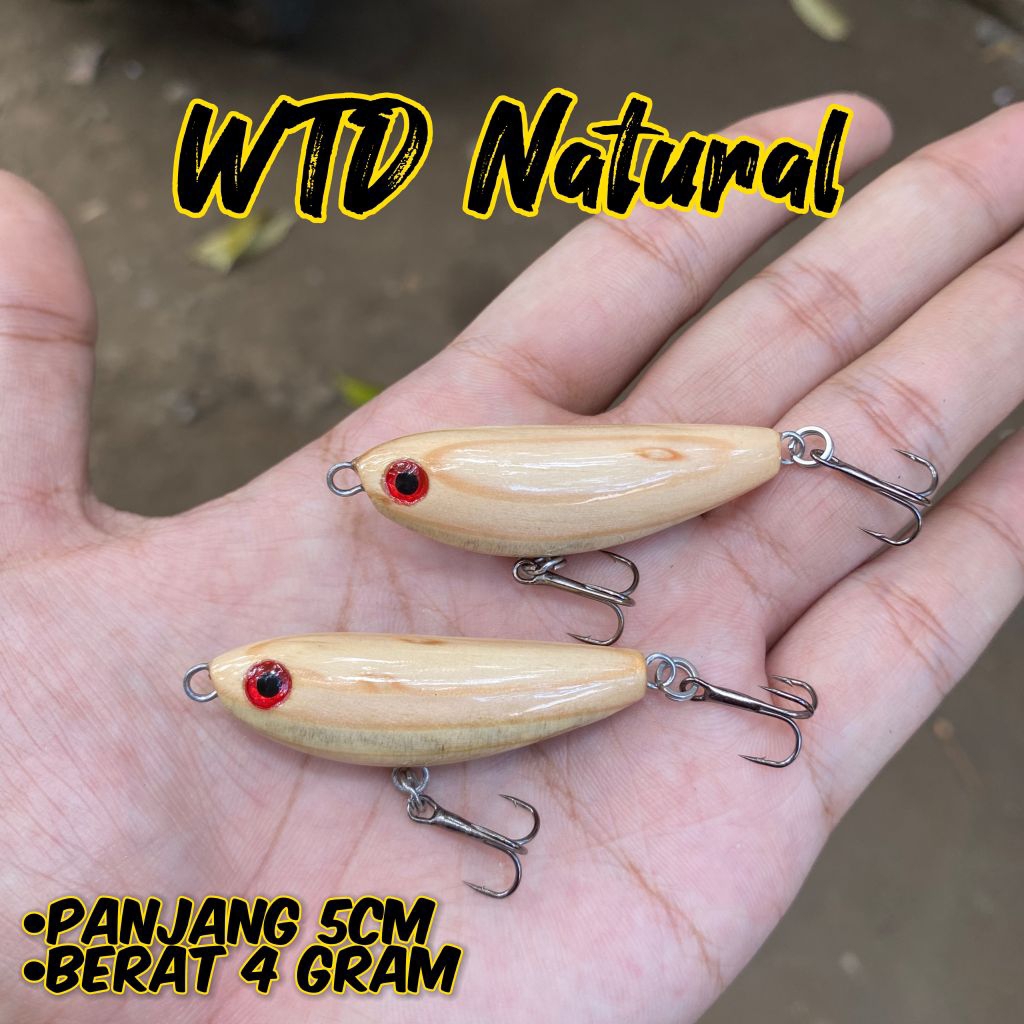 UMPAN CASTING WTD NATURAL 5CM LURE STICKBAIT HAMPALA