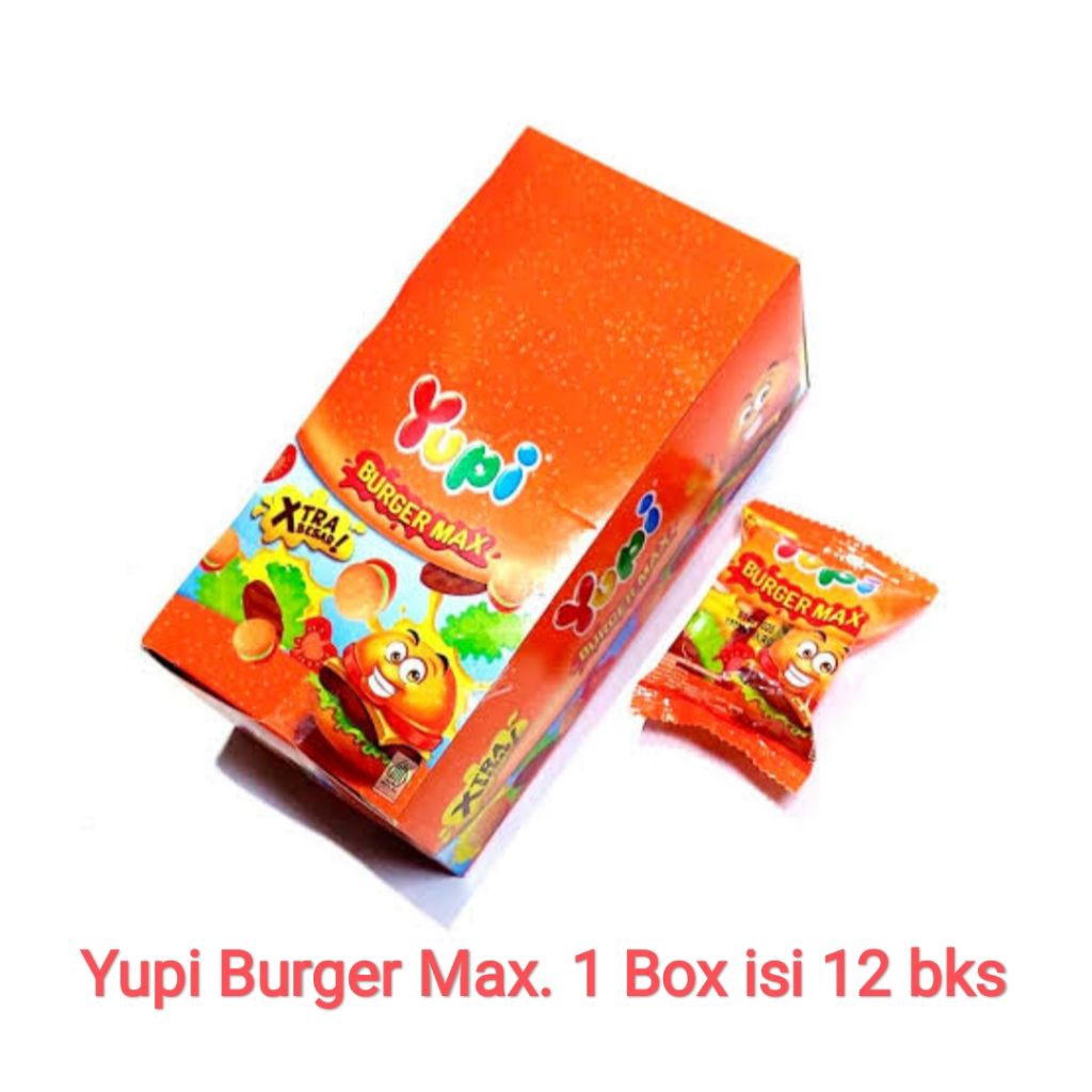 

Yupi Burger max permen lunak | box isi 12 pcs