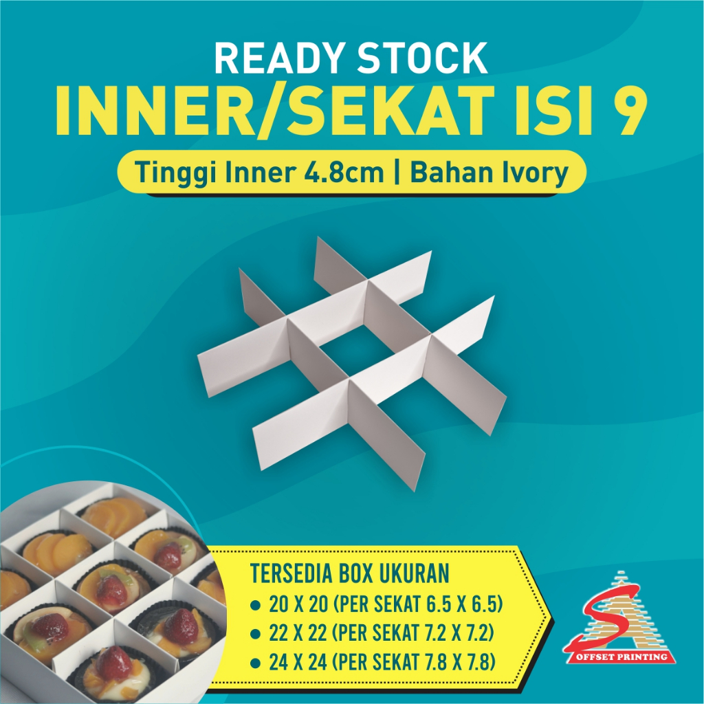

Inner/ Sekat Isi 9 tersedia 3 ukuran