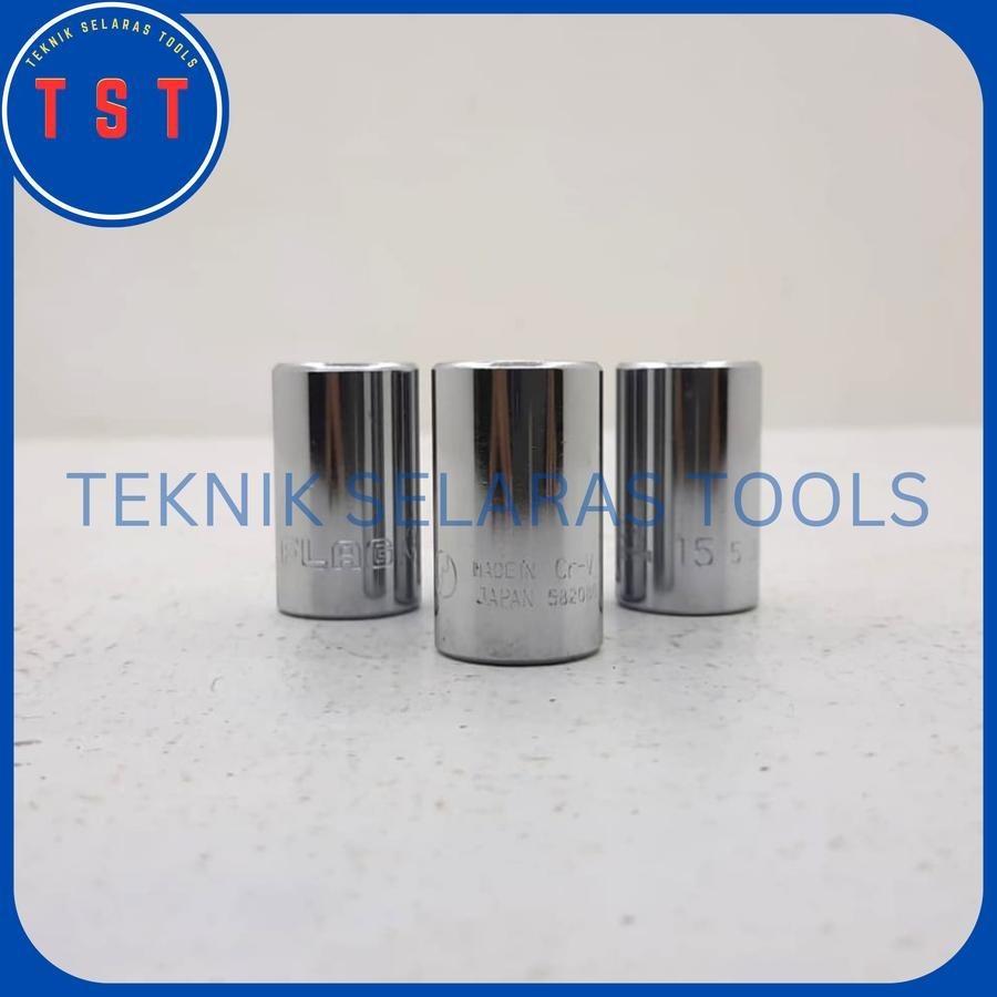 Mata Kunci Sock 1/2" x 15mm 6pt FLAG Japan
