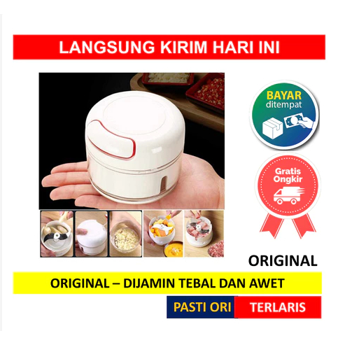 Chopper Manual Tarikan Tarik Speedy Blender Tarik Penggiling Daging Penghalus Bumbu Dapur Praktis Fo