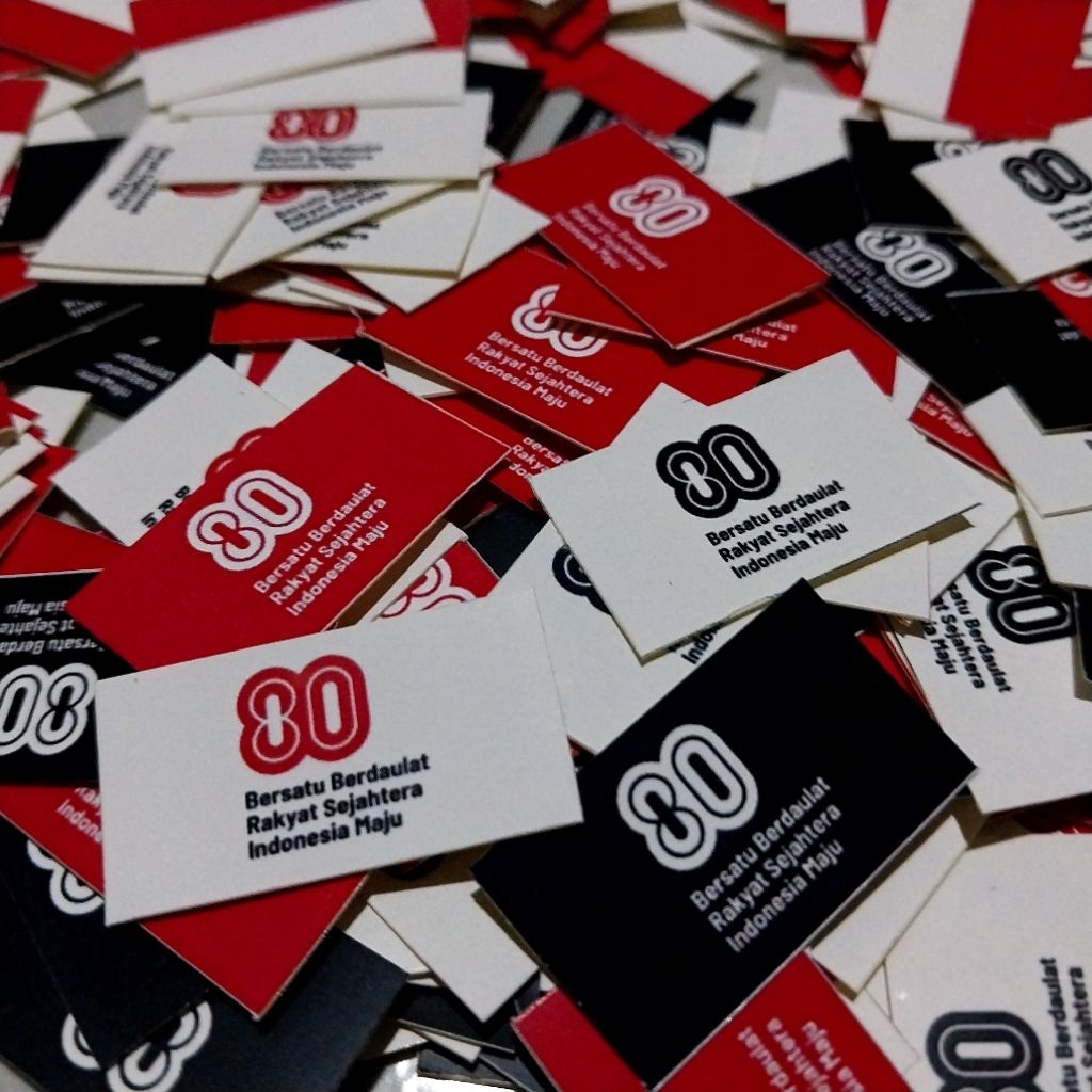 

STIKER PIPI HUT RI/17 AGUSTUS TERMURAH isi 50pcs《SIAP PAKAI》