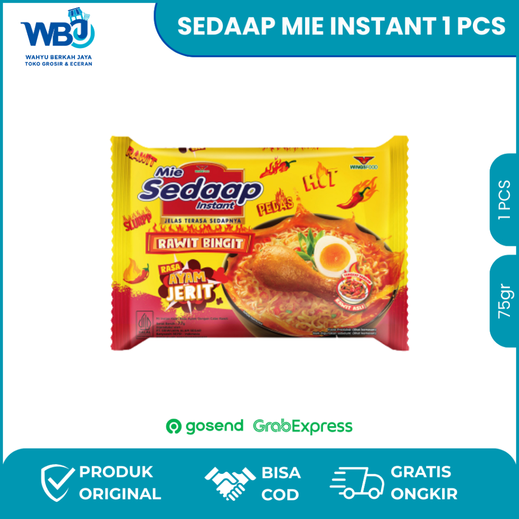 

Mie Sedaap Kuah Instan All Variant 75gr – Rasa Rawit Bingit | Grosir Eceran Ready