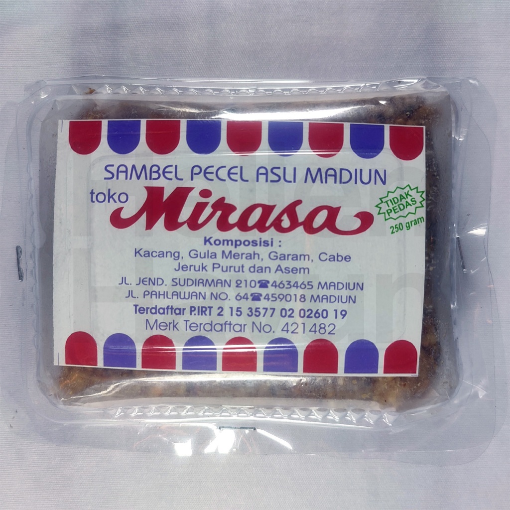 

Sambal Pecel Madiun ASLI Toko Oleh-Oleh Mirasa | Sambel Bumbu Kacang Khas Madiun | Tidak Pedas