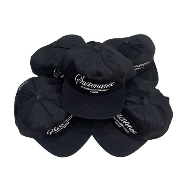 Crashco Struggled 6 Panel Cap Black