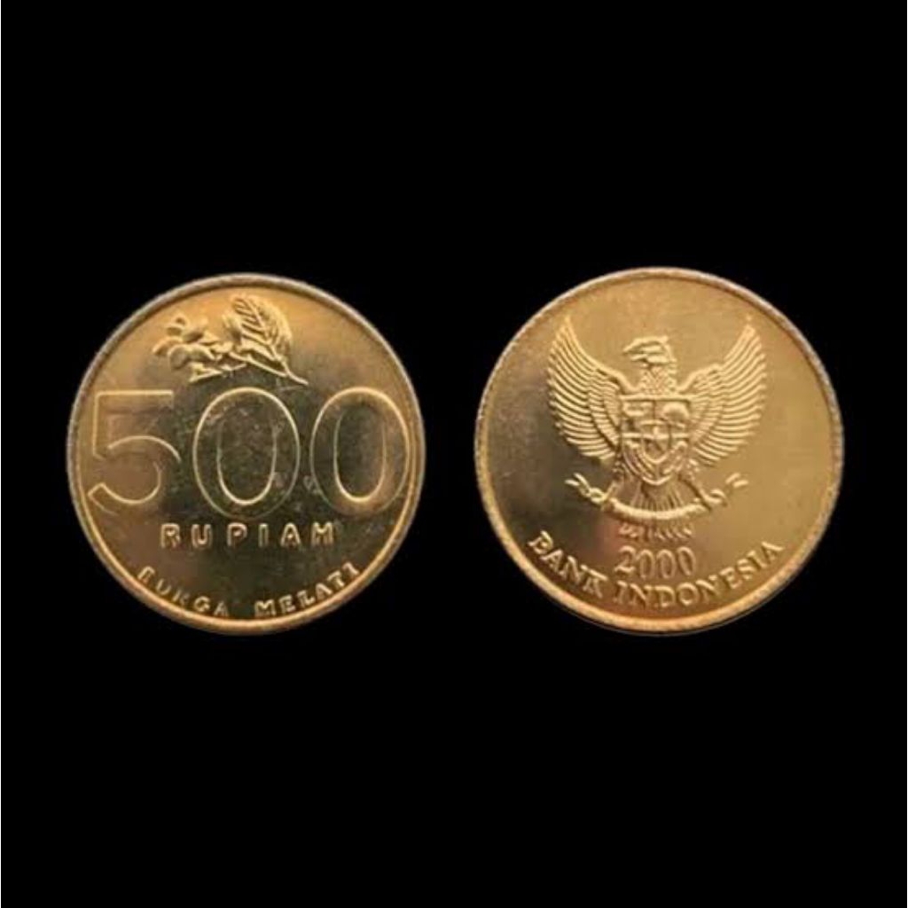 Uang koin 500 rupiah Emas kuno koleksi (SUDAH DICUCI) DIJAMIN ASLI 100%