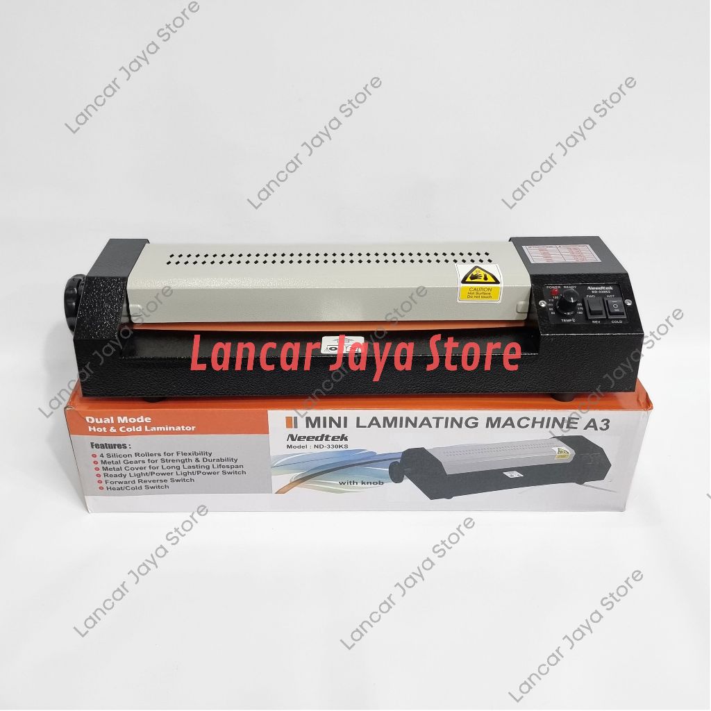 

Mesin Laminating Needtek ND-330KS Ukuran A3 (Model Baru) Laminating Machine Needtek ND-330 KS A3