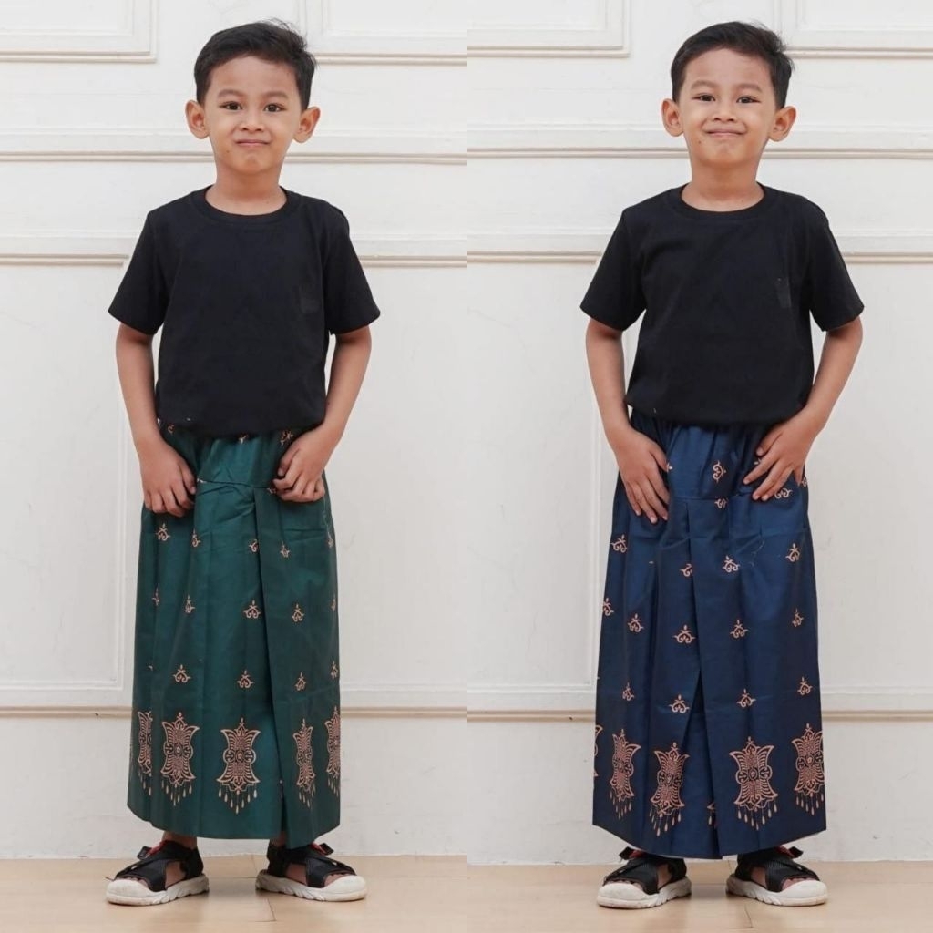 Sarung Instan Anak Umur 3—12 Tahun Celana Sarung Anak Laki-Laki Sarung Anak