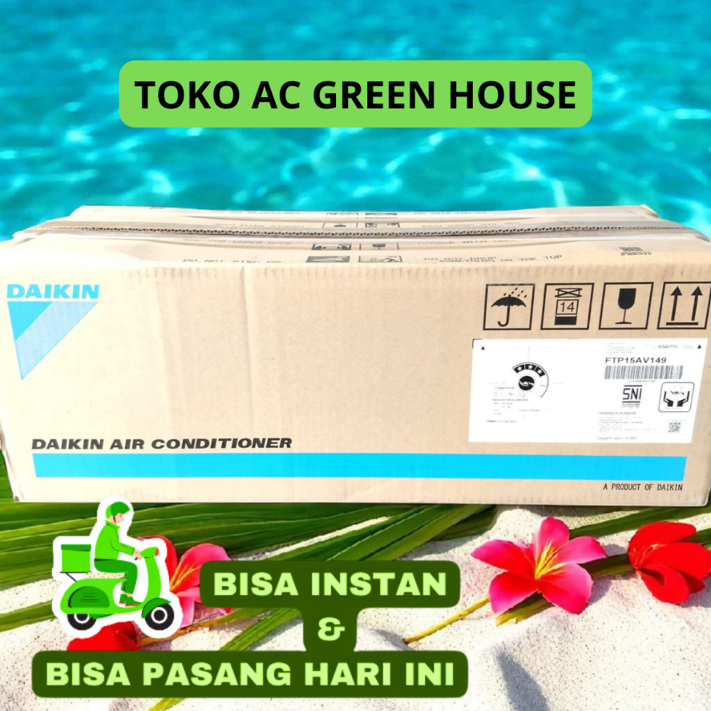 Indoor ac daikin 1/2 pk - 2 pk tipe FTP15 - FTV50 NEW 2025 NUSANTARA SERIES baru segel pabrik plus r
