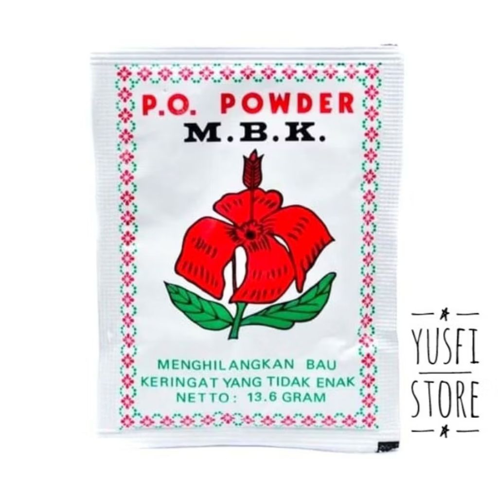 Grosir Bedak PO Powder MBK 1 SACHET Bedak MBK Powder Pupur Bau Badan Mengurangi Keringat Berlebih Ta