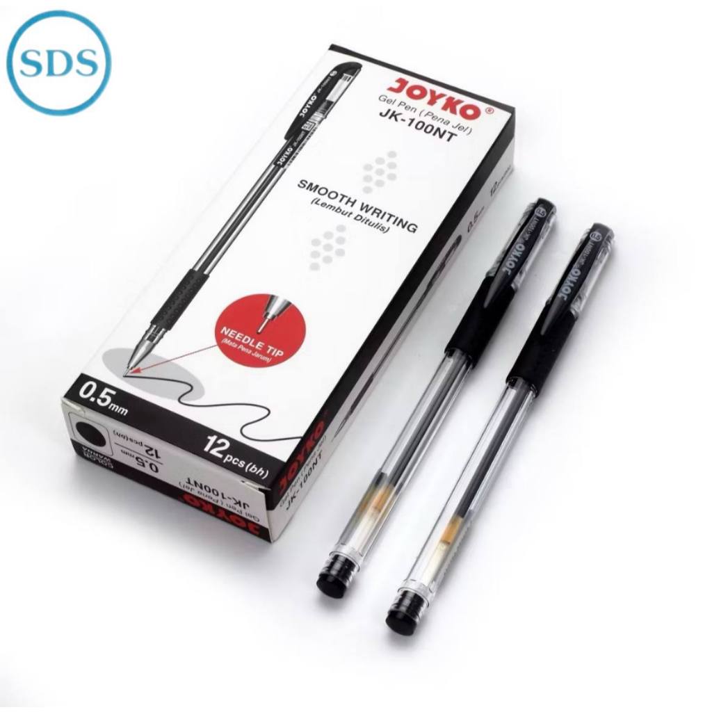 

JOYKO - Pulpen Gel Pen JK-100NT Warna Hitam - LUSIN / Pulpen Joyko JK 100NT