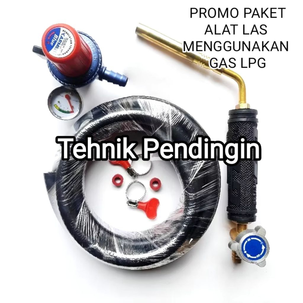 PAKET LENGKAP GAS TORCH MINI / ALAT LAS GAS LPG TORCH PORTABLE KEPALA HEATING BAHAN KUNINGAN # ALAT 