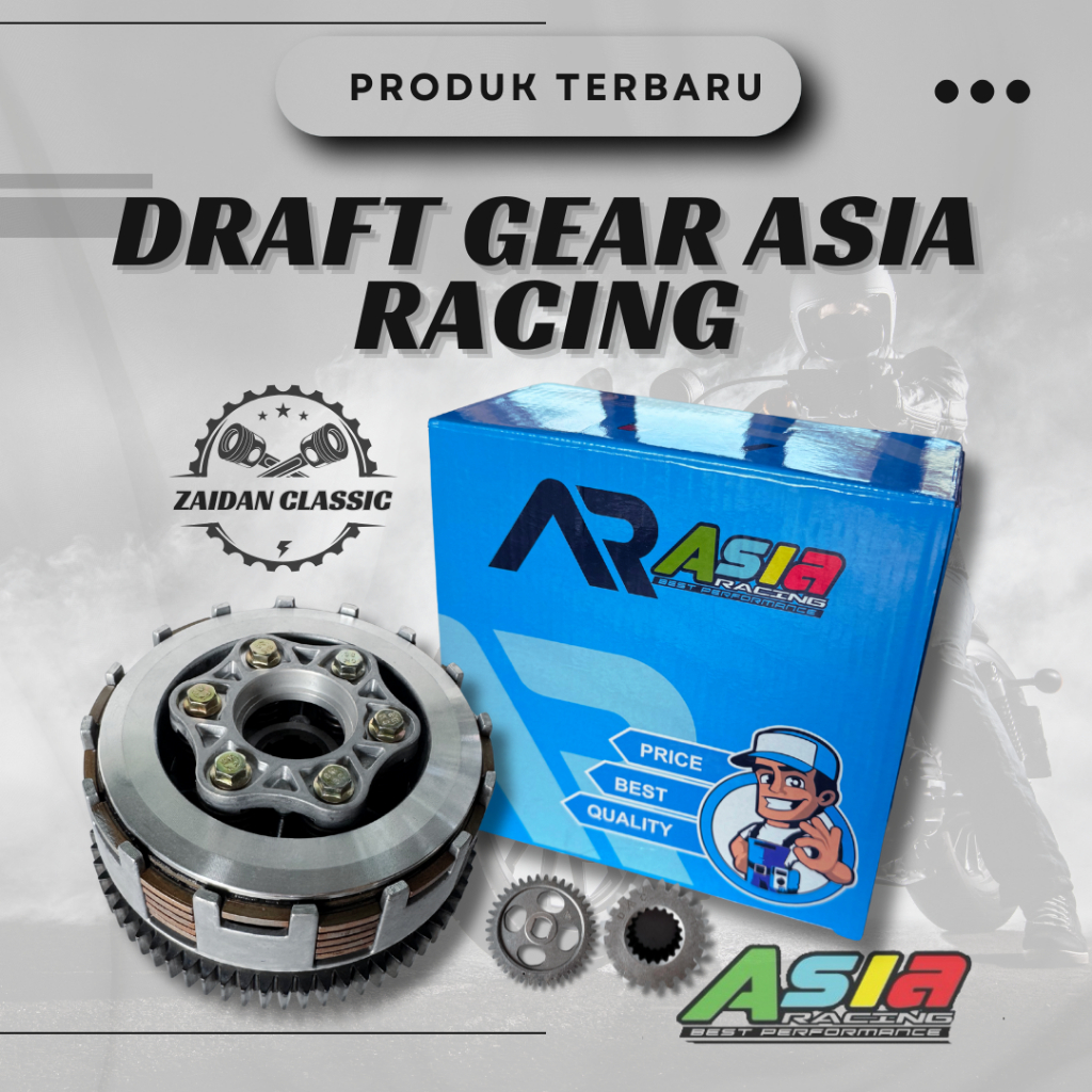 DRAFT GEAR ASIA RACING ORIGINAL MEGA PRO TIGER SET RUMAH KOPLING HOUSE CB 200