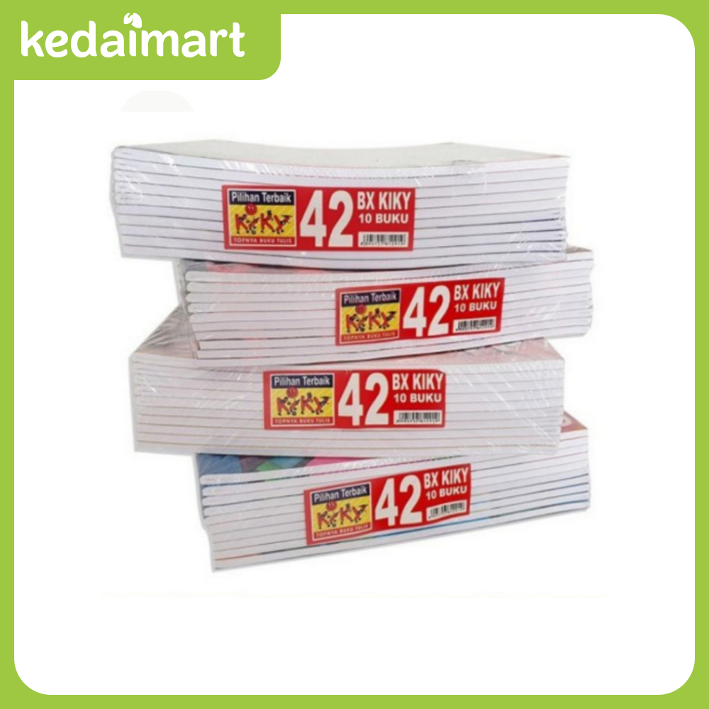 

Kiky Buku Tulis Boxy 42 Lembar Pack Isi 10 Pcs