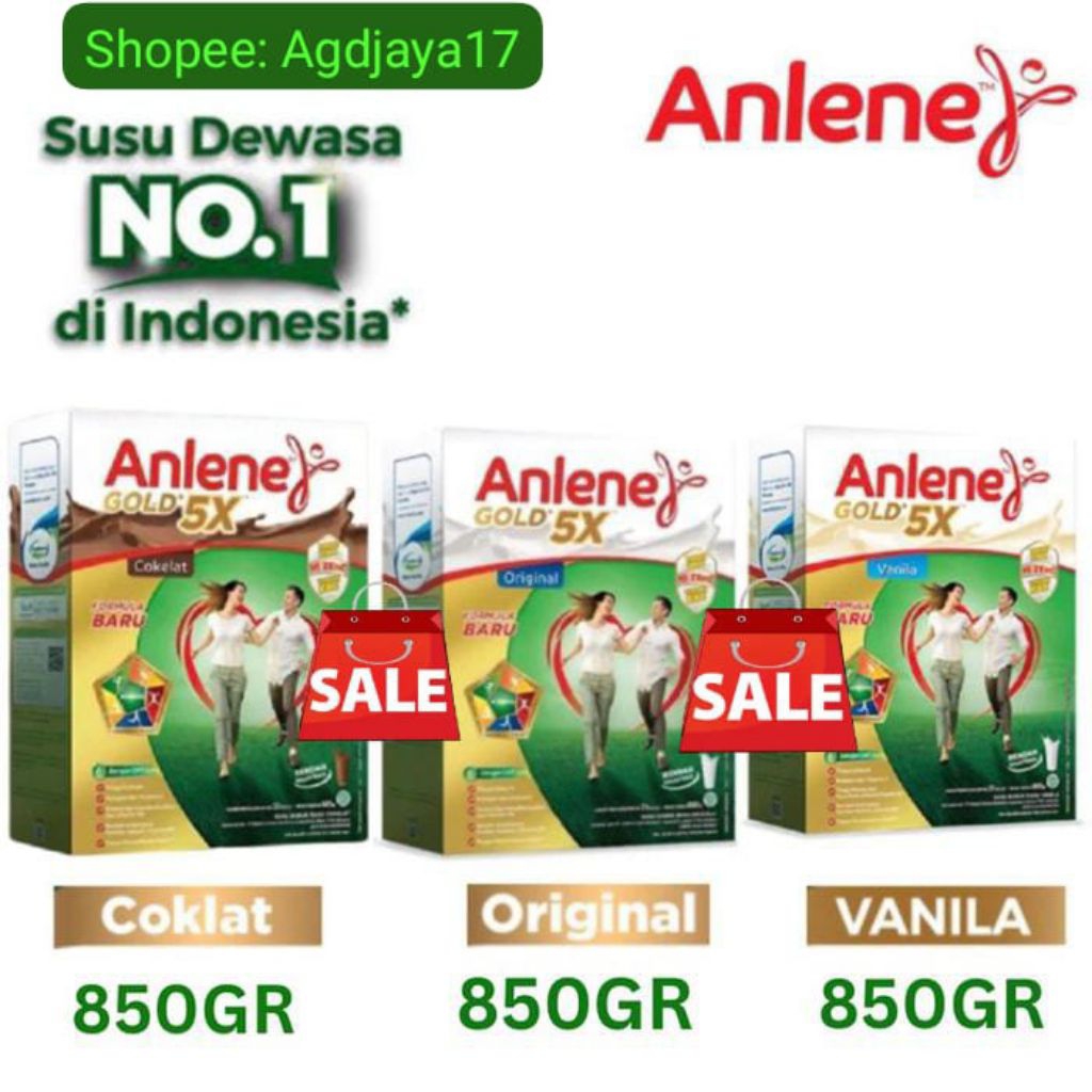 

Anlene Gold 5X 825 gr Susu Kalsium Lansia - Free MUG atau Tumbler Menarik