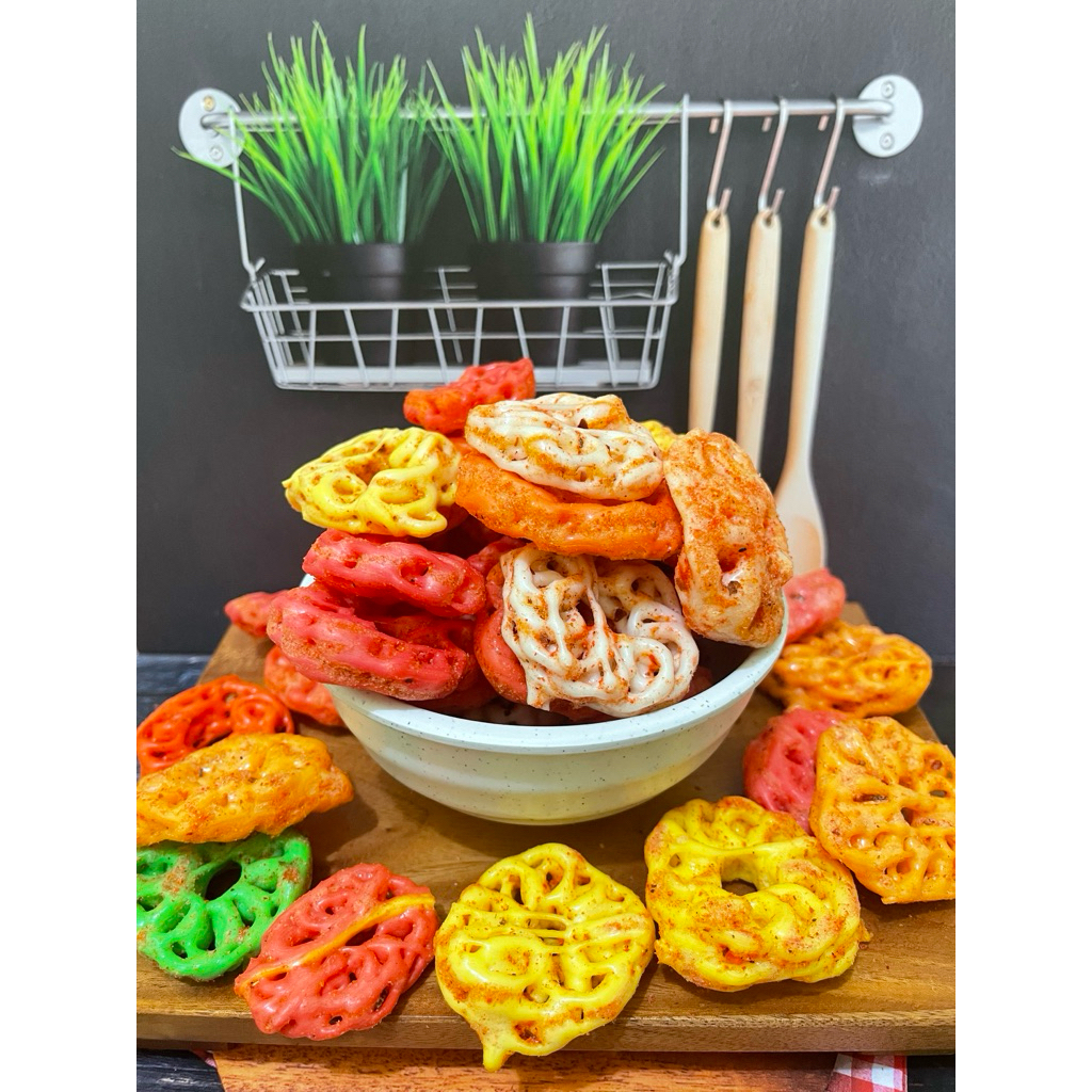 

Kerupuk Seblak Kering Pedas Mawar 250gram