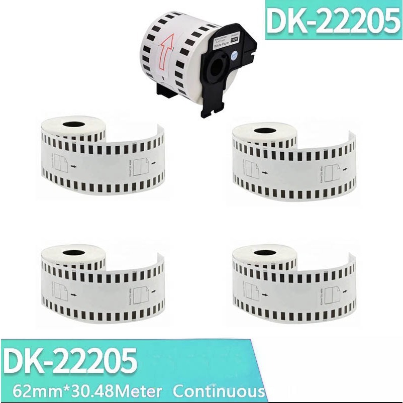 

1Roll for DK-11208 DK22205 for Brother Labels With Holders 38mm*90mm*400pcs Thermal Paper fit for QL-500 QL-700 QL-800 QL-1100