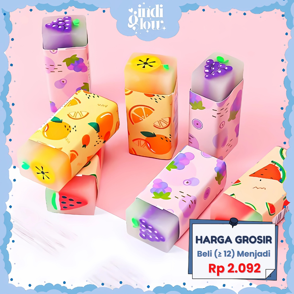 

IG Penghapus / Eraser Motif Buah Fruit Penghapus Karakter Dino Untuk Anak Sekolah Eraser LG-63
