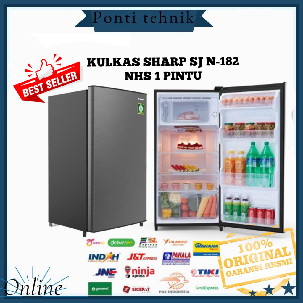 KULKAS SHARP SJ N-182 NHS 1 PINTU