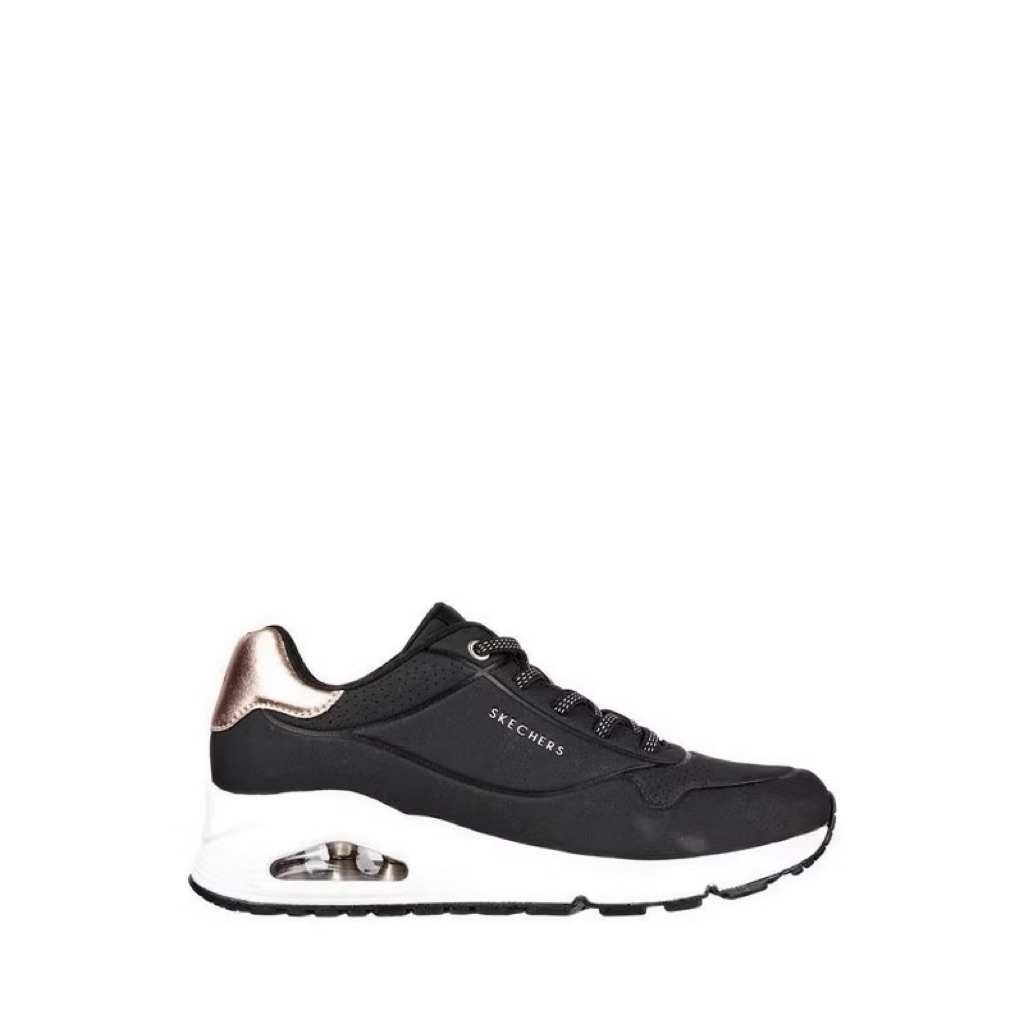 Skechers UNO Shimmer Black Gold- Sepatu woman casual boots