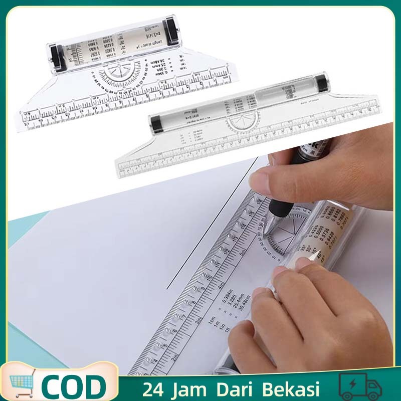 

15-30cm Geometric Ruler Rolling Ruler Roll Draw Ruler Parallel Rolling Ruler