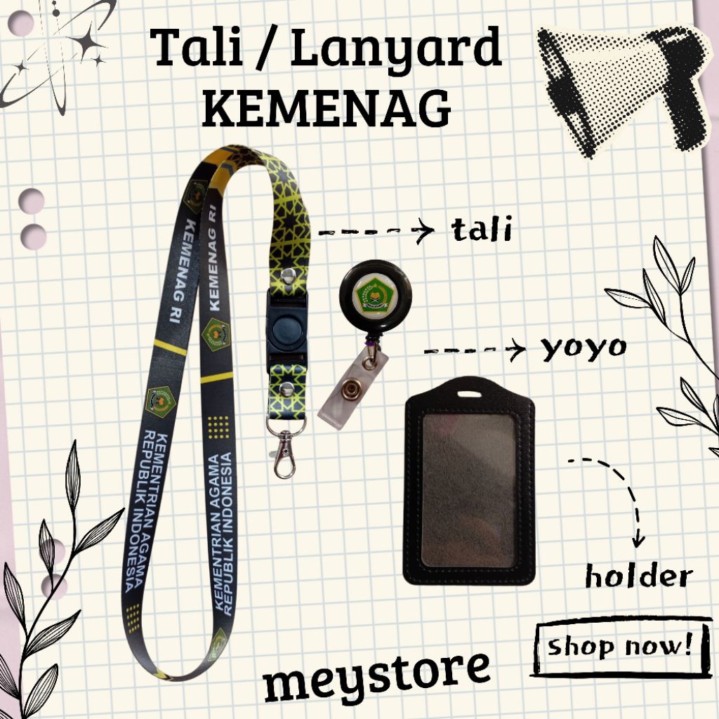 

READY Tali / Lanyard KEMENAG [STOCK MELIMPAH] Termurahhh Harga Grosir!