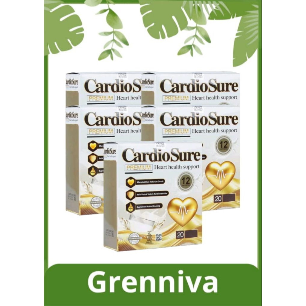 

Cardiosure Asli Original Susu Untuk Kesehatan Jantung Paket 5 Box