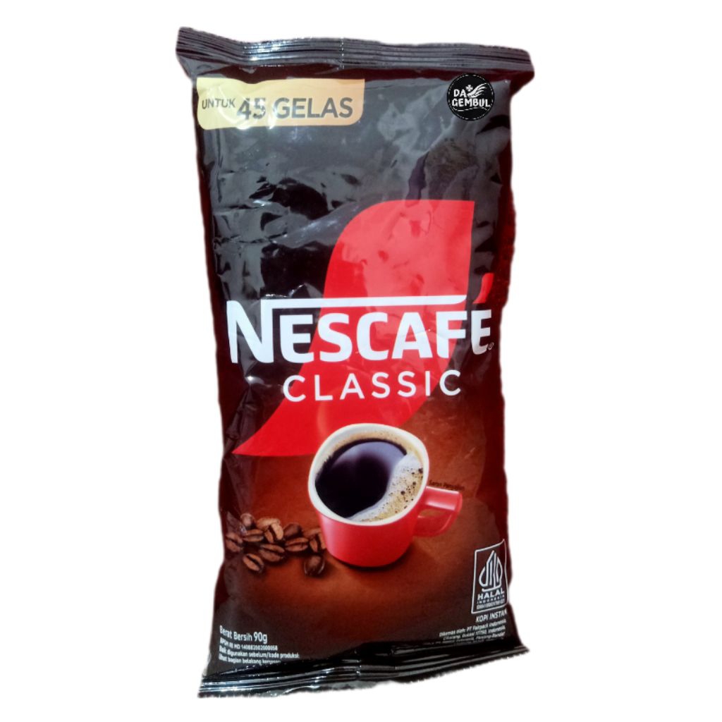 

Nescafe Classic Bag 90g 100% Kopi Robusta