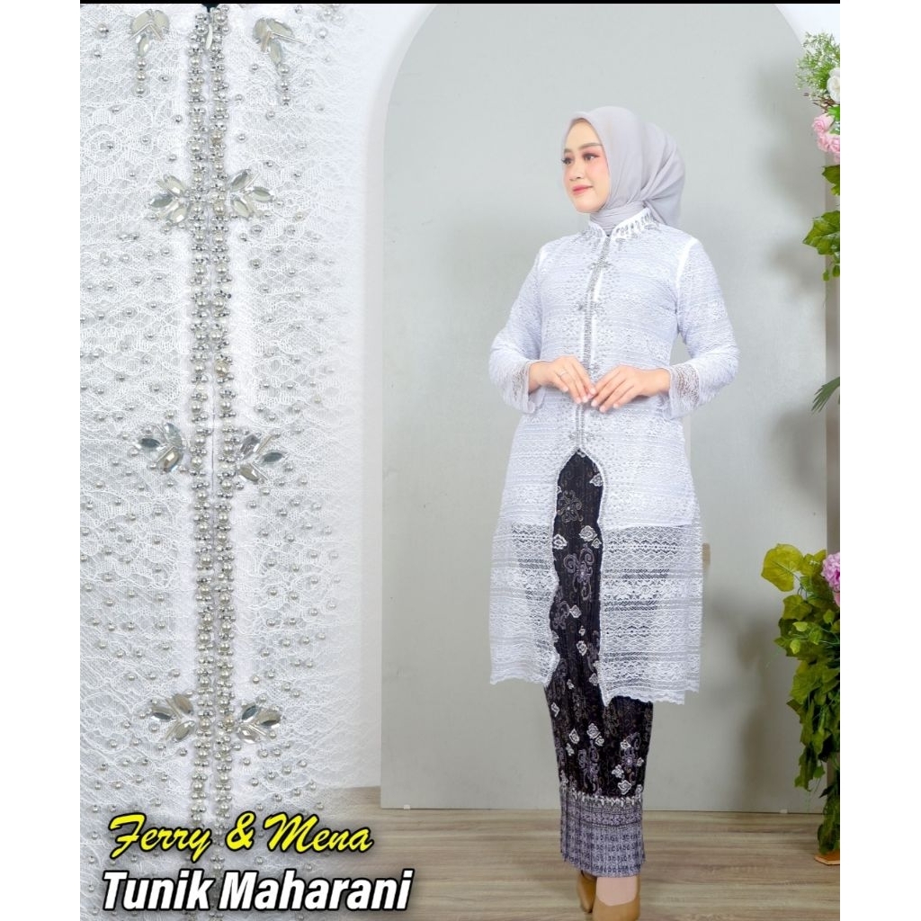 Setelan Kebaya Maharani FREE HIJAB // Kebaya Kondangan // Kebaya Wisuda // Kebaya Ibu Hajat // Kebay