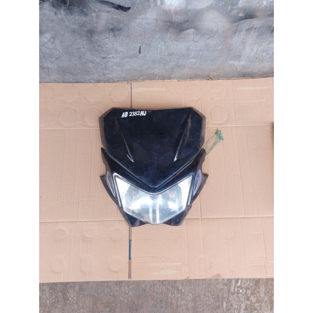 Batok lampu reflektor lampu depan Kawasaki KLX OLD lama KLX 150 original bekas copotan second