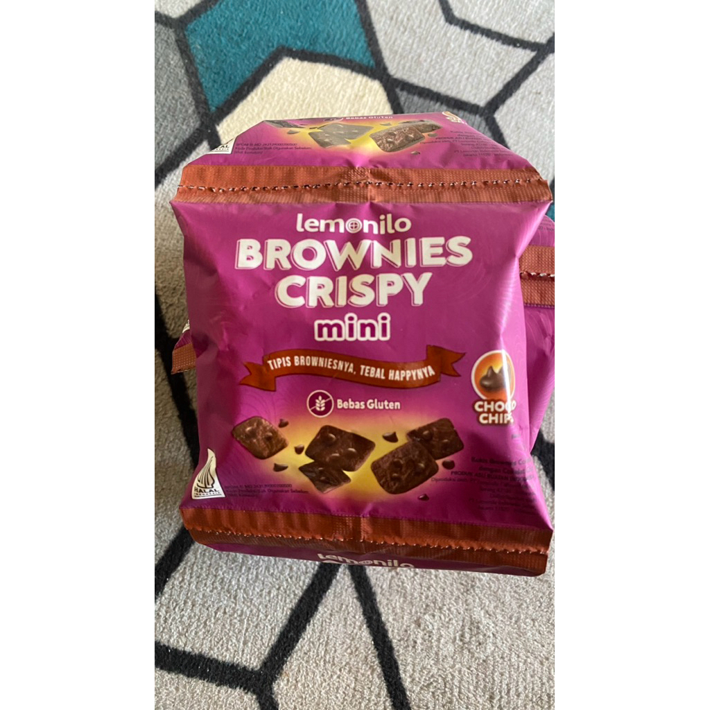 

(1 Renceng )snack Lemonilo Brownies crispy mini rasa cokelat isi 10 pcs