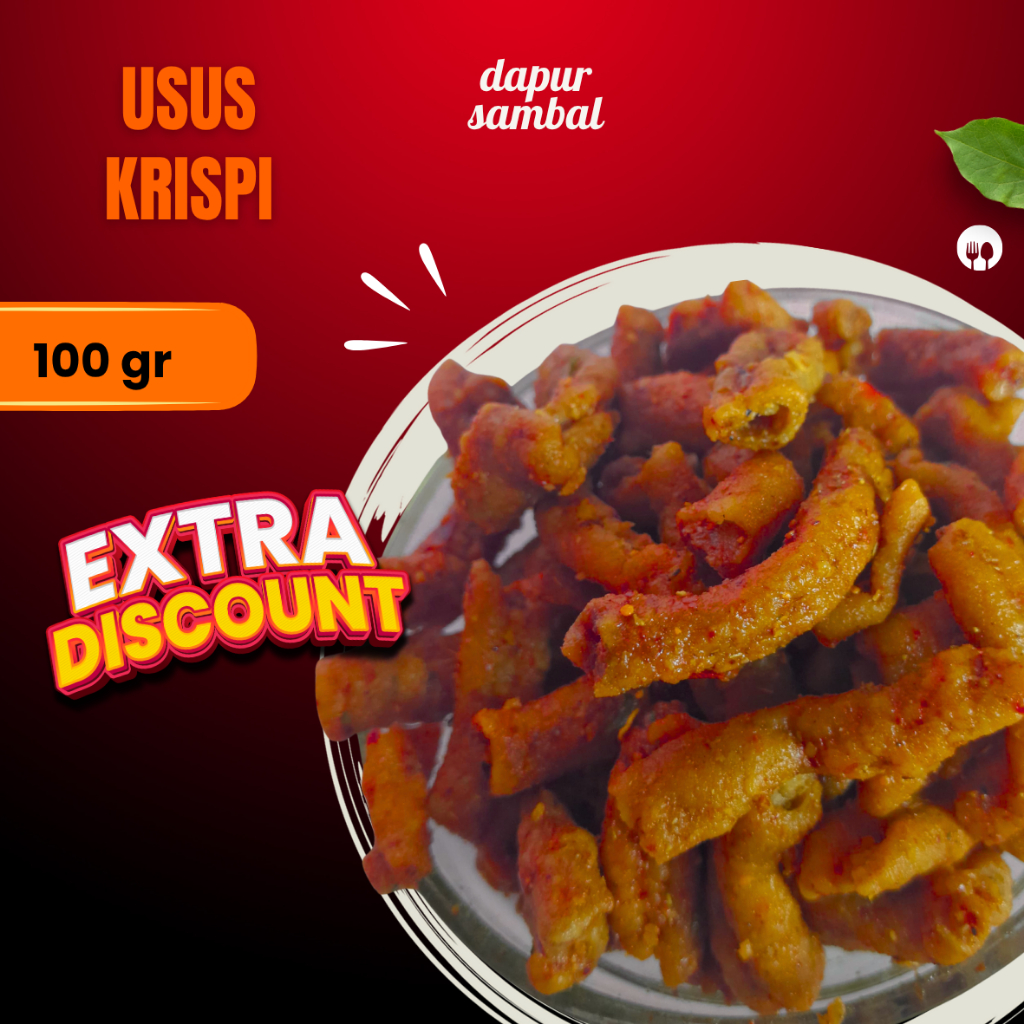 

USUS KRISPI 100 gr DAPUR SAMBAL
