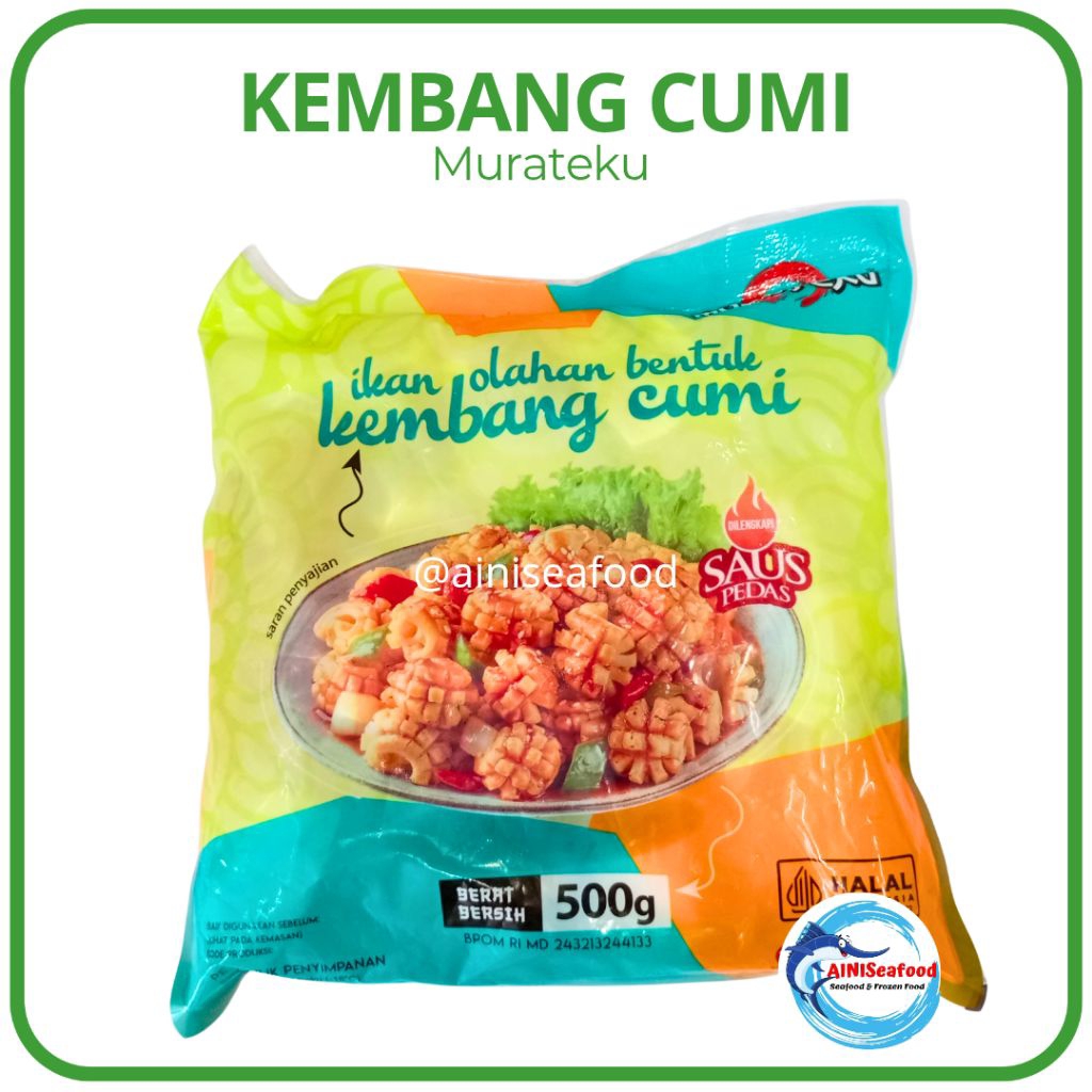 

Murateku Kembang Cumi Frozenfood Makanan Beku Ikan Olahan Bentuk Kembang Cumi 500 gram