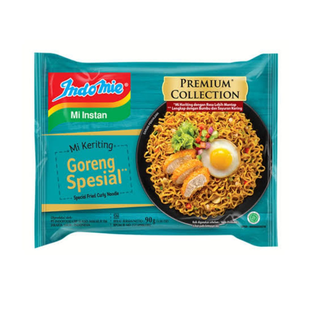

Indomie Mie Instan Mi Keriting Goreng Spesial 90 gram