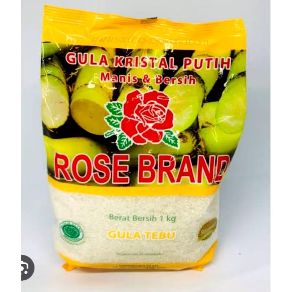

Gula ROSE BRAND kemasan 1 kg , Gula kristal ROSE BRAND putih manis dan bersih random kuning hijau terlaris