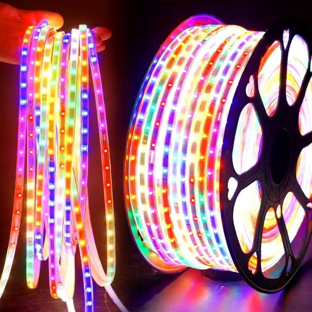 Lampu Strip RGB Merah Putih 2835 5050 Lampu Dekorasi Hias Murah