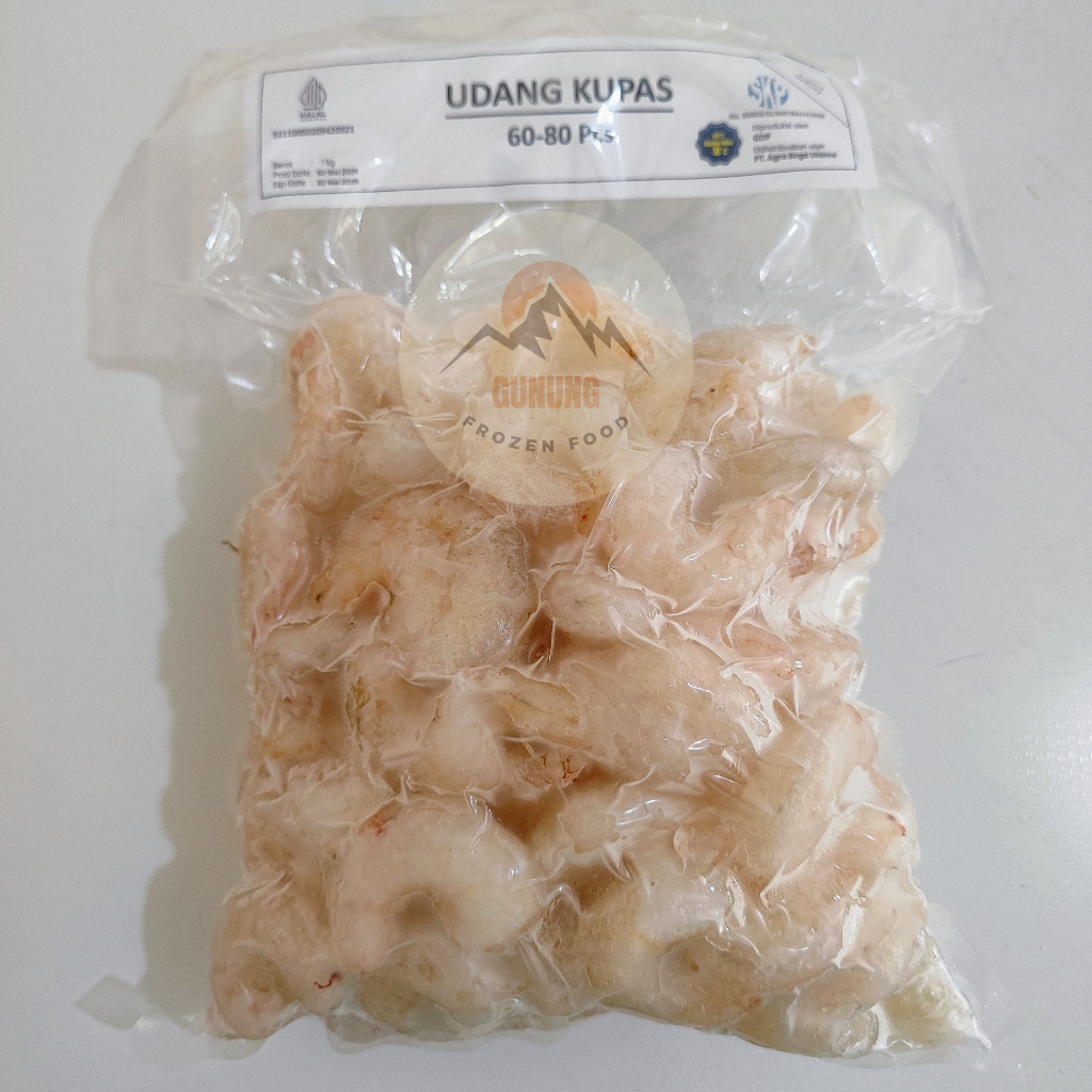 

Udang Frozen 1kg (60-80pcs)