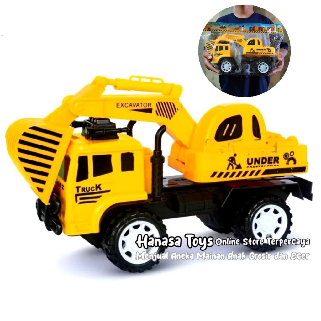 Mainan Truk Excavator Besar Atau Truk Bego Favorit Mainan Mobil Konstruksi Anak