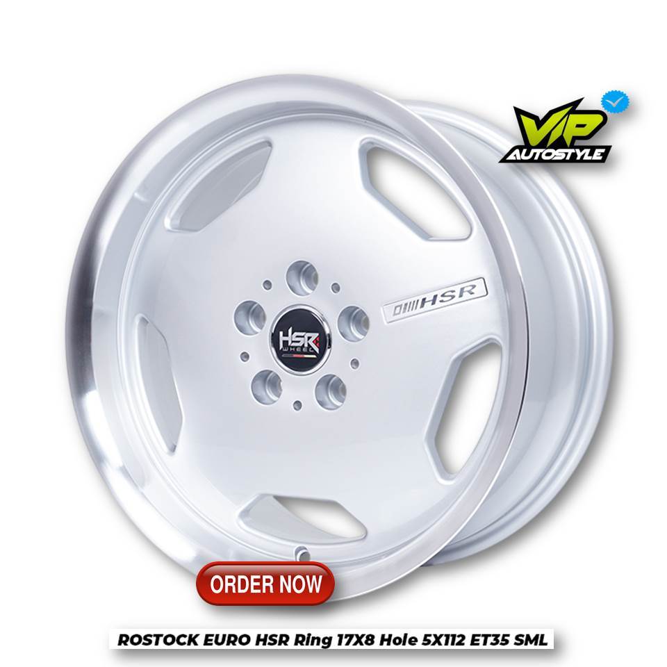 HSR R17 Untuk Mercy Innova Creta Juke Xtrail Ring 17 HSR ROSTOCK EURO PCD 5X112 - HSR wheel sunter