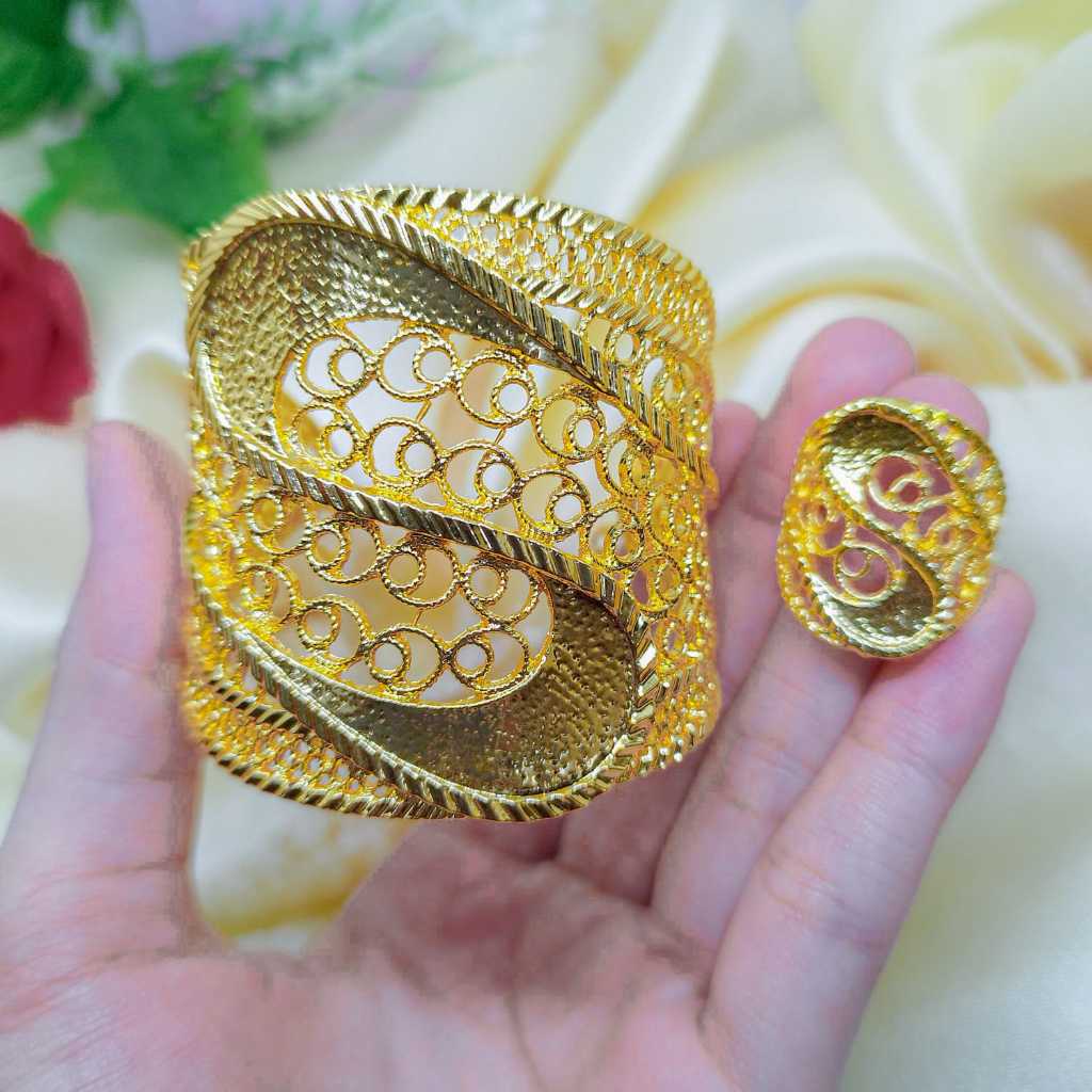 Gelang Kendari Dewasa Kuning 24K 540 / Gelang Kendari gelang kendari satu set set dubai gelang kenda