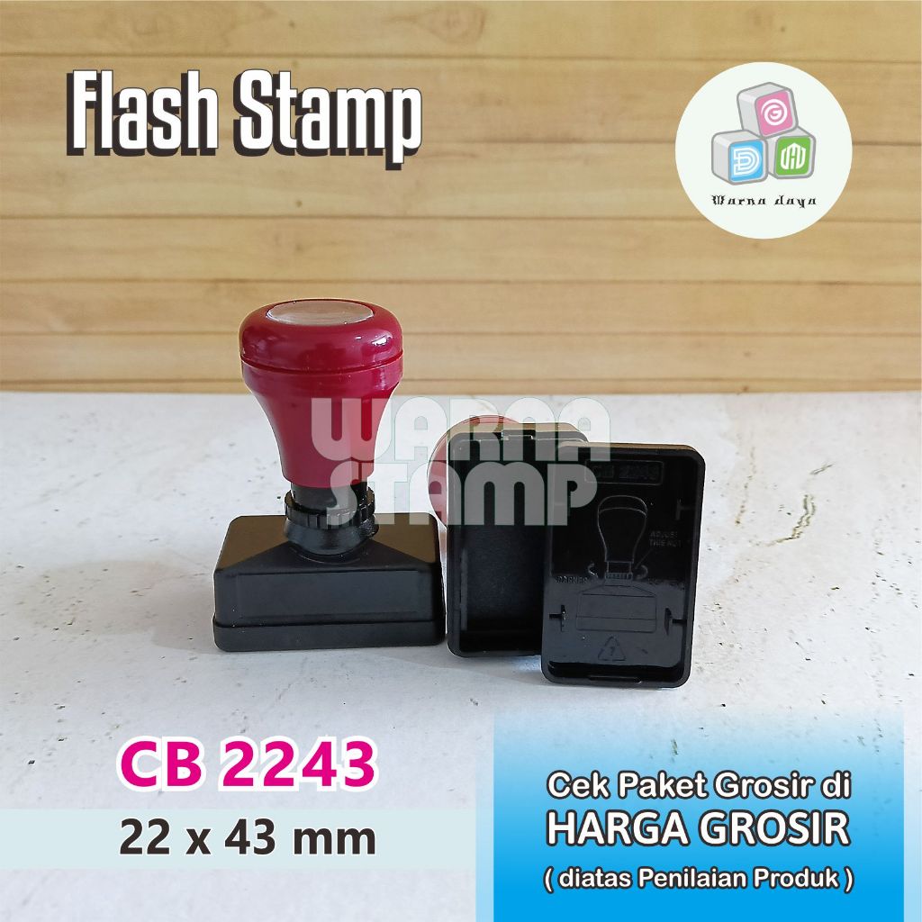 

Gagang Stempel Flash 2243 mm Grosir Paket 5 - 100 Biji / Gagang Stamp Flash Persegi Panjang / Hanya Gagang Saja