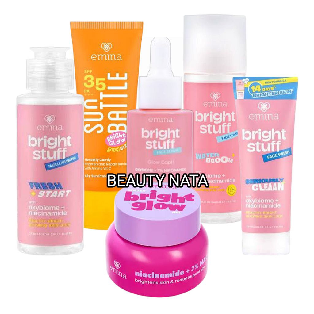 Paket Emina Bright Stuff Skincare Glowing Terbaru Original BPOM