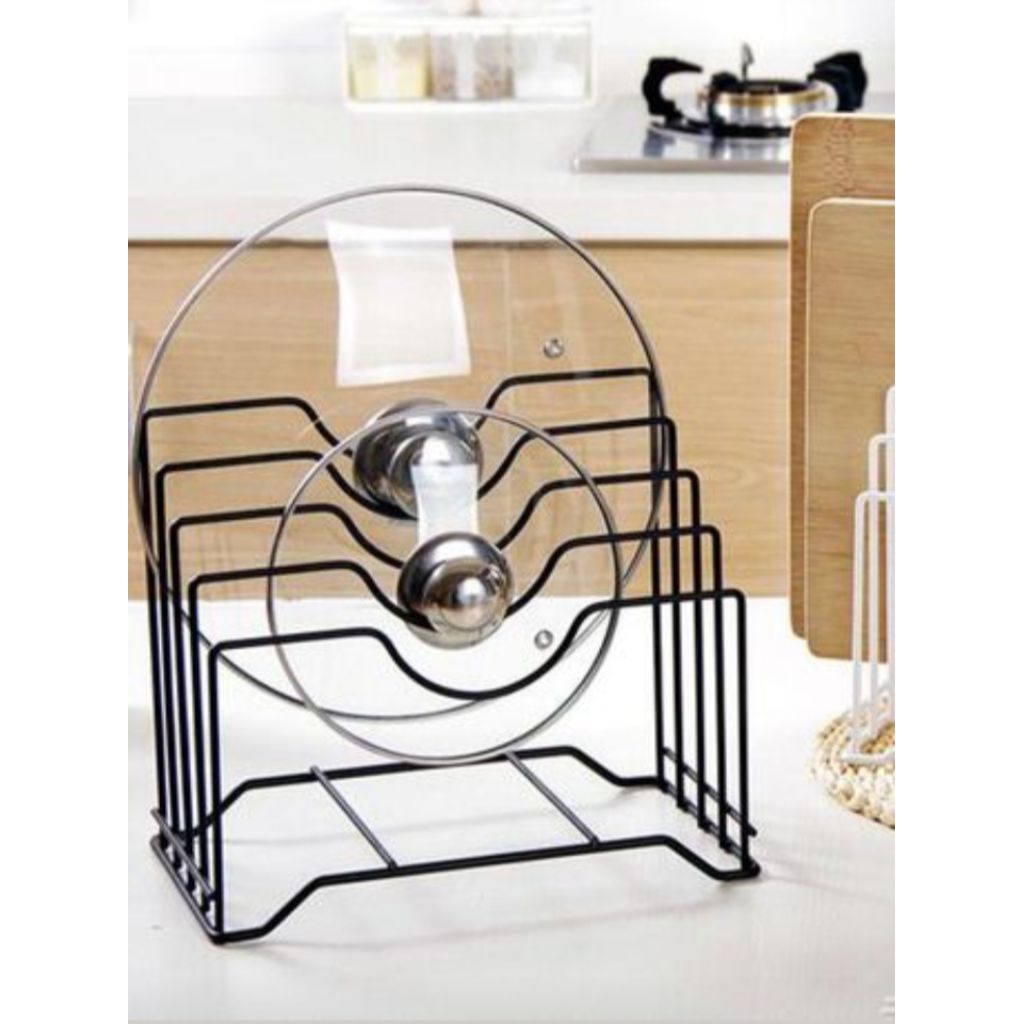 rak tutup panci tutup wajan bahan besi