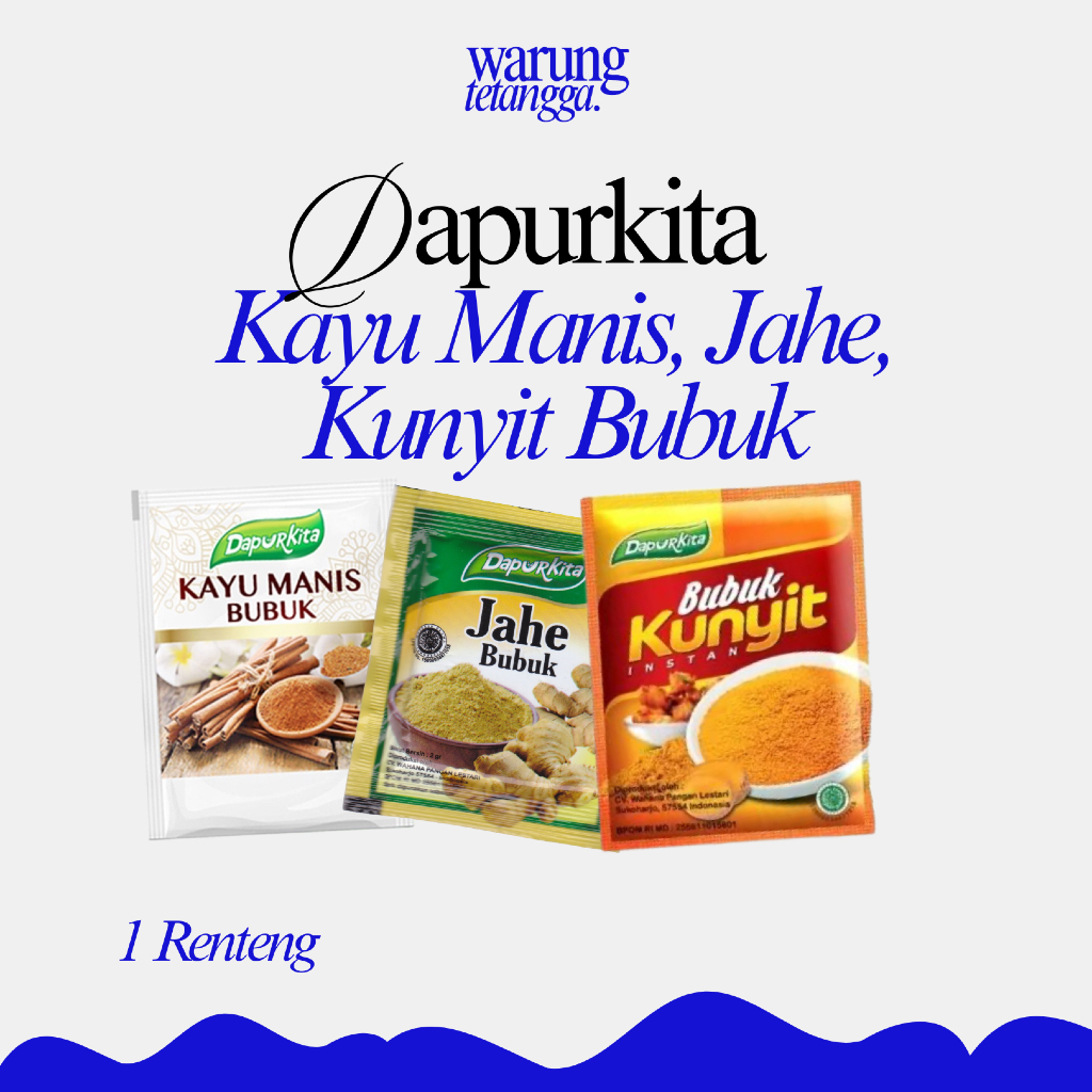 

DAPURKITA KAYU MANIS & JAHE BUBUK 1 RENTENG